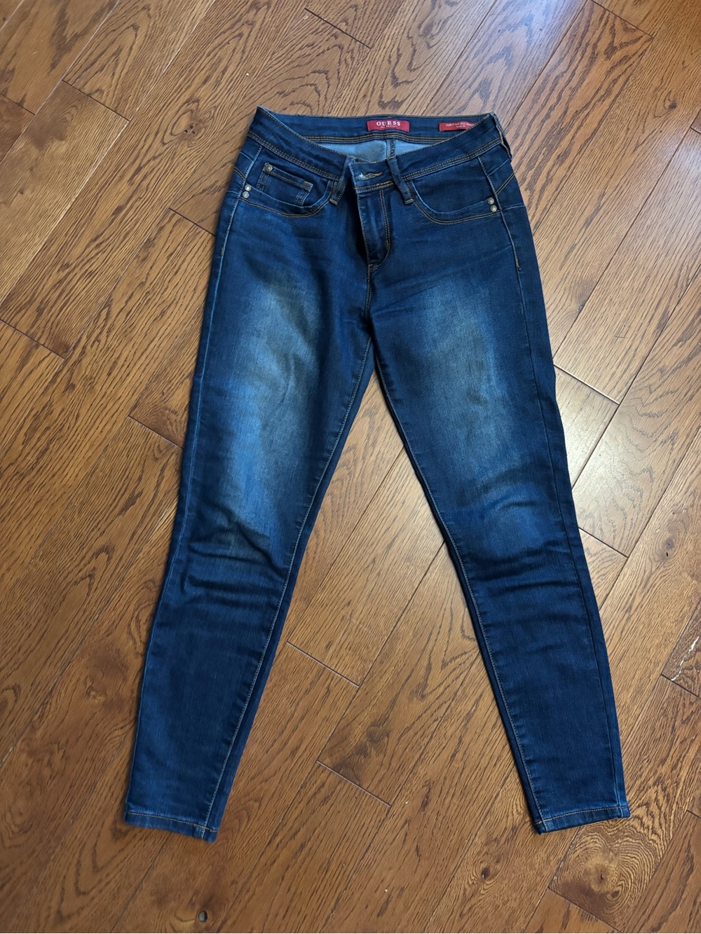 Guess Womens Dark Blue Skinny Jeans